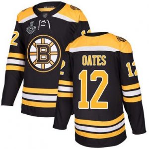 Mænd Boston Bruins 12 Adam Oates Sort Hjemme 2019 Stanley Cup ishockey Trøjer Final