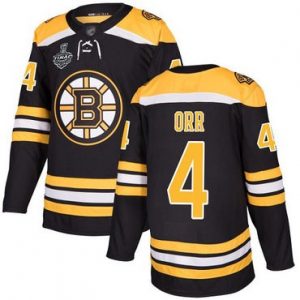 Mænd Boston Bruins 4 Bobby Orr Sort Hjemme 2019 Stanley Cup ishockey Trøjer Final Bound