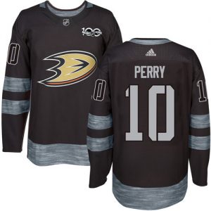 Mænd NHL Anaheim Ducks Trøje Corey Perry 10 Sort 1917 2017 100th Anniversary