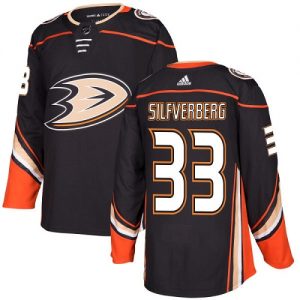Mænd NHL Anaheim Ducks Trøje Jakob Silfverberg 33 Sort Authentic Hjemme