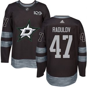 Mænd NHL Dallas Stars Trøje 47 Alexander Radulov Authentic Sort Adidas 1917 2017 100th Anniversary