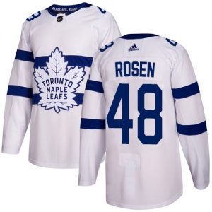 Mænd NHL Toronto Maple Leafs Trøje 48 Calle Rosen Authentic Hvid Adidas 2018 Stadium Series