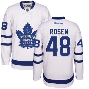 Mænd NHL Toronto Maple Leafs Trøje 48 Calle Rosen Authentic Hvid Reebok Udebane ishockey Trøjer