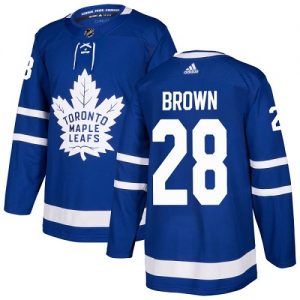 Mænd NHL Toronto Maple Leafs Trøje 28 Connor Brown Authentic Kongeblå Adidas Hjemme