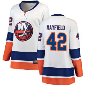 Dame NHL New York Islanders Trøje 42 Scott Mayfield Breakaway Hvid Fanatics Branded Udebane