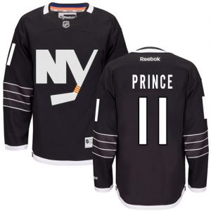 Dame NHL New York Islanders Trøje 11 Shane Prince Authentic Sort Reebok Tredje ishockey Trøjer