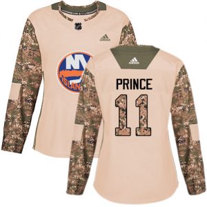 Dame NHL New York Islanders Trøje 11 Shane Prince Authentic Camo Adidas Veterans Day Practice