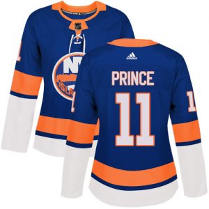 Dame NHL New York Islanders Trøje 11 Shane Prince Authentic Kongeblå Adidas Hjemme