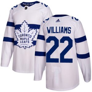 Mænd NHL Toronto Maple Leafs Trøje 22 Tiger Williams Authentic Hvid Adidas 2018 Stadium Series