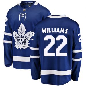 Mænd NHL Toronto Maple Leafs Trøje 22 Tiger Williams Breakaway Kongeblå Fanatics Branded Hjemme