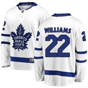 Mænd NHL Toronto Maple Leafs Trøje 22 Tiger Williams Breakaway Hvid Fanatics Branded Udebane