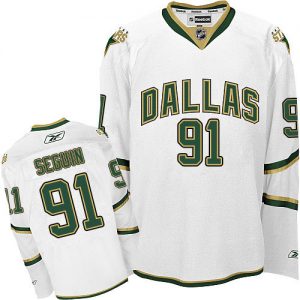 Mænd NHL Dallas Stars Trøje 91 Tyler Seguin Authentic Hvid Reebok Tredje ishockey Trøjer