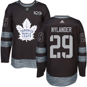 Mænd NHL Toronto Maple Leafs Trøje 29 William Nylander Authentic Sort Adidas 1917 2017 100th Anniversary