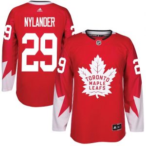 Mænd NHL Toronto Maple Leafs Trøje 29 William Nylander Authentic Rød Adidas Alternate