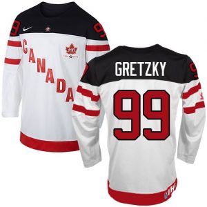Olympic Wayne Gretzky Authentic Hvid  Team Canada Trøje 99 100th Anniversary