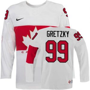 Olympic Wayne Gretzky Authentic Hvid  Team Canada Trøje 99 Hjemme 2014