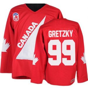 Olympic Wayne Gretzky Premier 1991 Throwback Rød CCM Team Canada Trøje 99